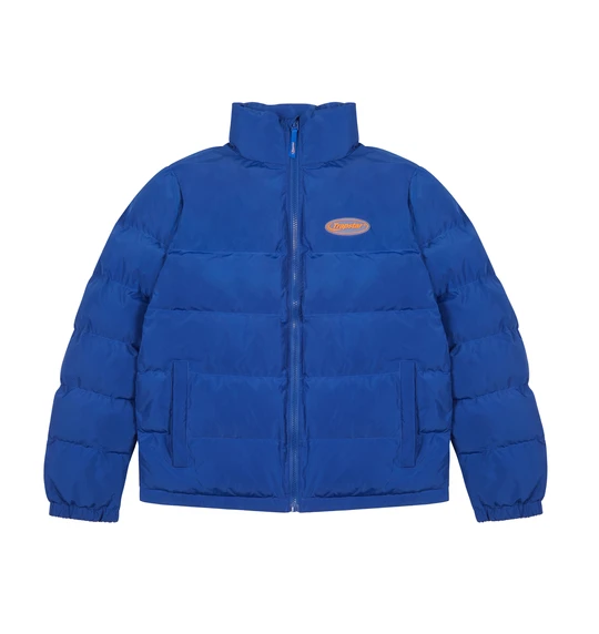 Hyperdrive Puffer Jacket - Blue/Orange - Designer Supplier 