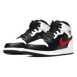 AIR JORDAN 1 MID BLACK CHILE RED WHITE - Designer Supplier 