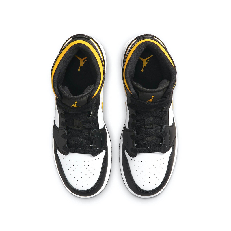 AIR JORDAN 1 MID WHITE POLLEN BLACK - Designer Supplier 