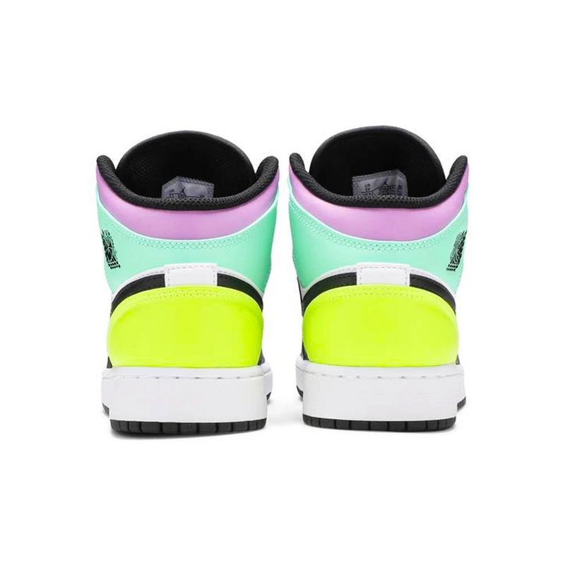 AIR JORDAN 1 MID PASTEL BLACK TOE - Designer Supplier 