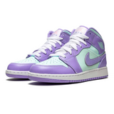 AIR JORDAN 1 MID PURPLE AQUA - Designer Supplier 