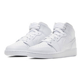 AIR JORDAN 1 MID TRIPLE WHITE - Designer Supplier 