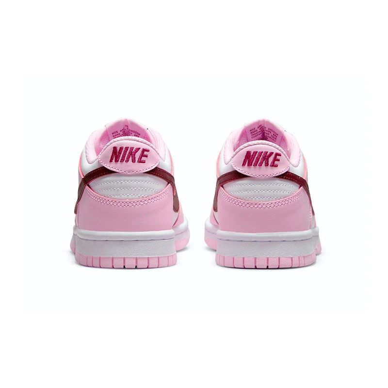 NIKE DUNK LOW PINK RED WHITE - Designer Supplier 