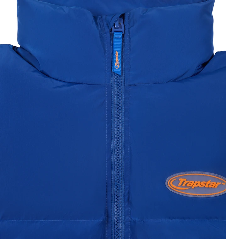 Hyperdrive Puffer Jacket - Blue/Orange - Designer Supplier 