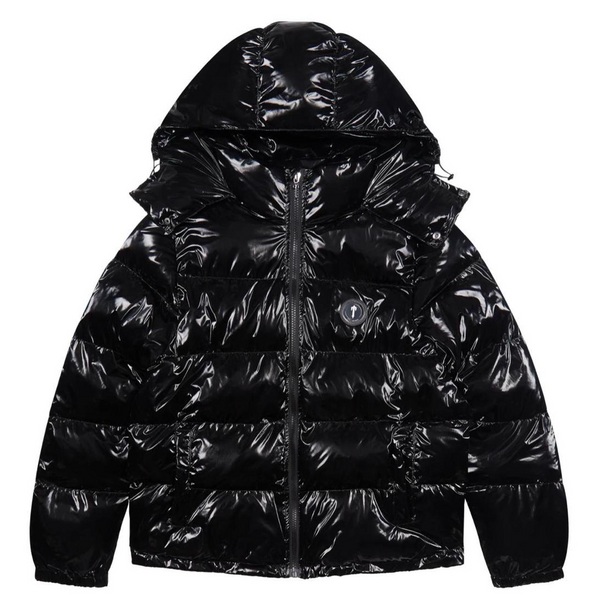 Trapstar Irongate Detatchable Hooded Puffer Jacket - Shiny Black