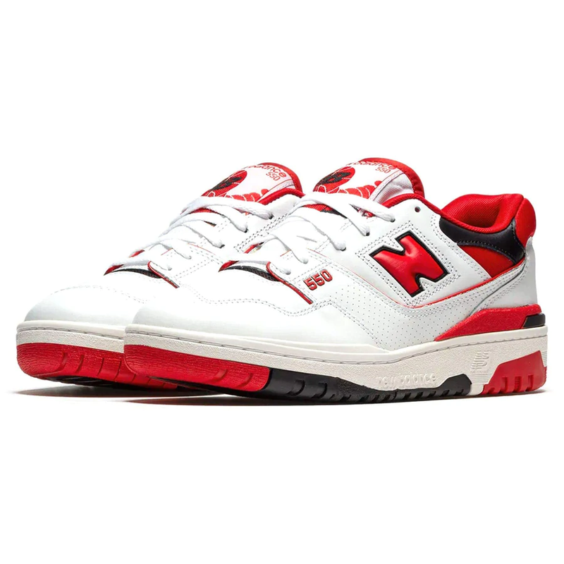 New Balance 550 White Team Red