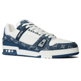 Louis Vuitton LV Trainer Blue Denim Monogram White