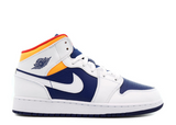 AIR JORDAN 1 MID WHITE LAZER ORANGE - Designer Supplier 