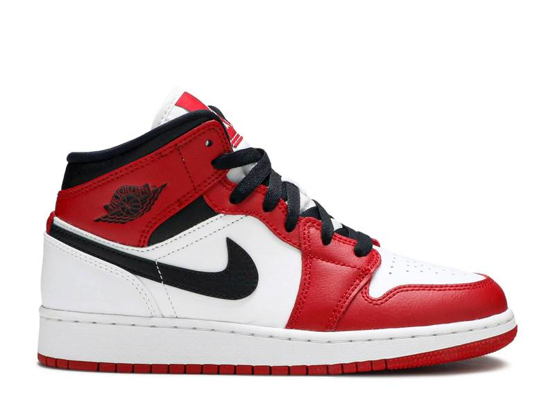 AIR JORDAN 1 MID CHICAGO WHITE TOE 2020 - Designer Supplier 