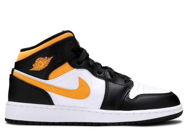 AIR JORDAN 1 MID WHITE POLLEN BLACK - Designer Supplier 