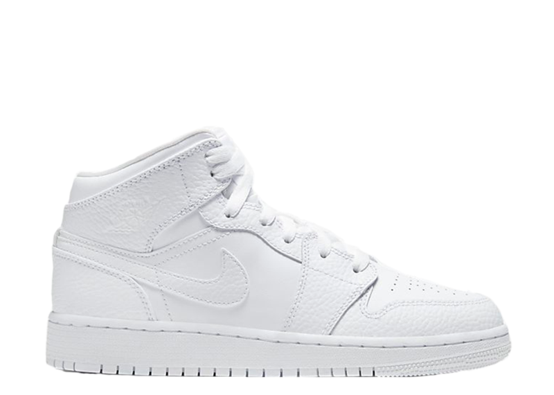 AIR JORDAN 1 MID TRIPLE WHITE - Designer Supplier 