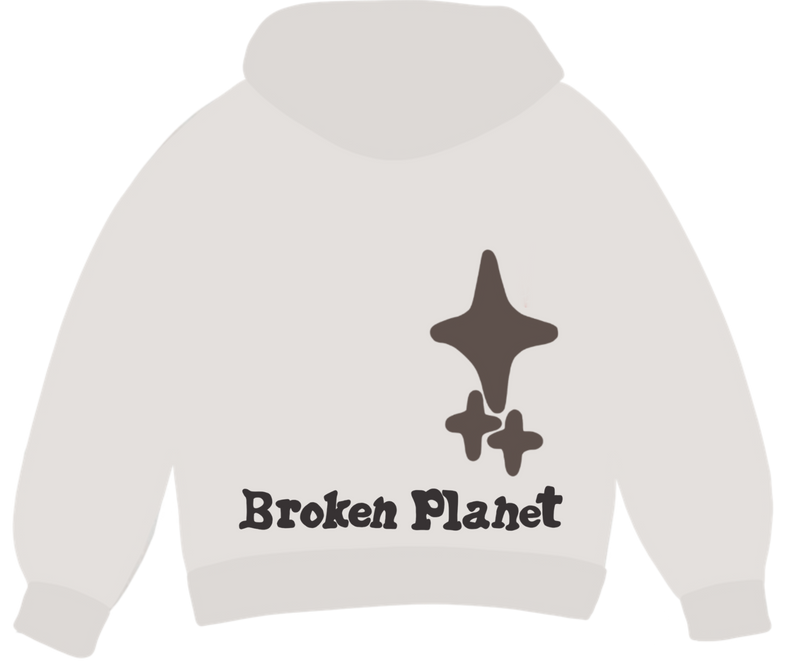 Broken Planet Market Alone But Not Lonely Hoodie White