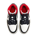 Nike Air Jordan 1 Mid Black Sail Gym Red (W)