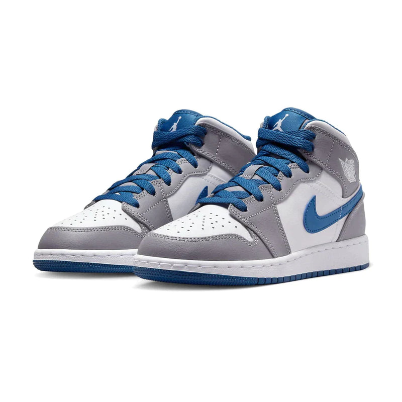 Nike Air Jordan 1 Mid Cement True Blue