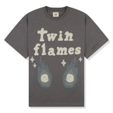 Broken Planet Twin Flames Ash Grey T Shirt