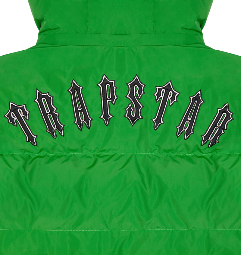 Trapstar Irongate Detachable Hooded Puffer Jacket - Green