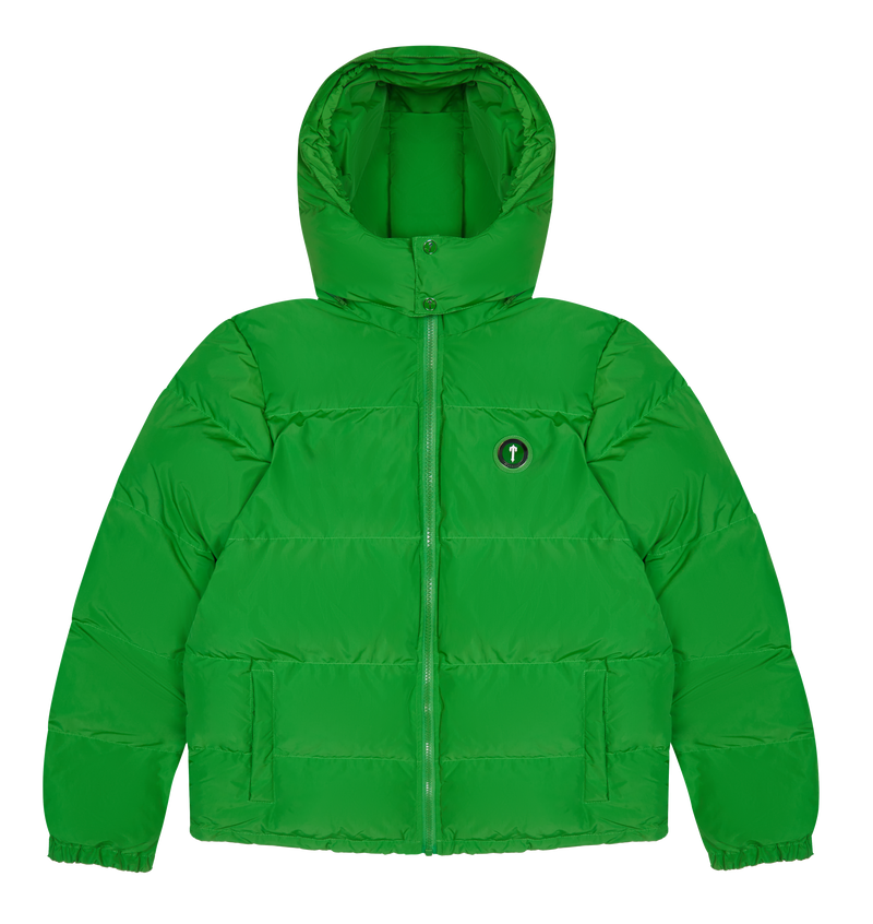 Trapstar Irongate Detachable Hooded Puffer Jacket - Green