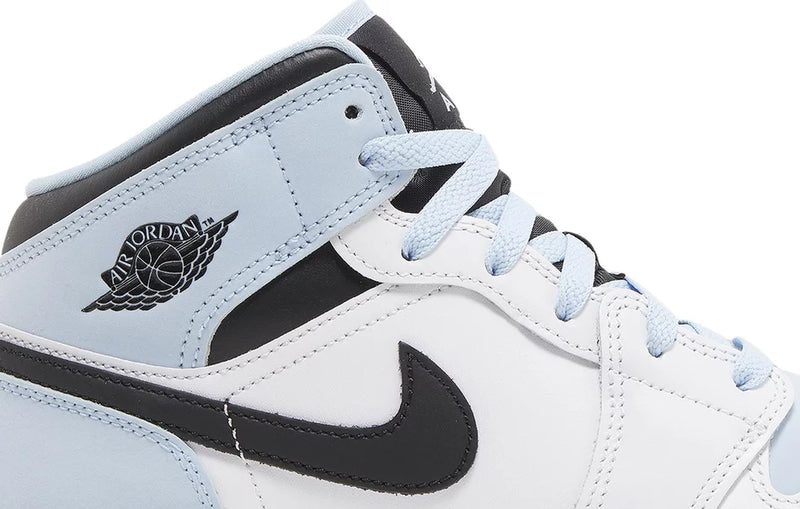 Nike Air Jordan 1 Mid White Ice Blue (GS)