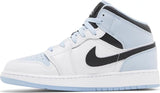 Nike Air Jordan 1 Mid White Ice Blue (GS)