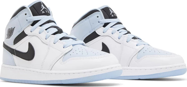 Nike Air Jordan 1 Mid White Ice Blue (GS)