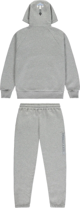 Trapstar Chenille Decoded 2.0 Hooded Tracksuit - Grey/ Ice Blue