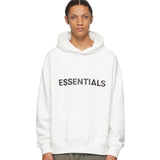 Fear Of God Essentials 3D White Pullover Hoodie