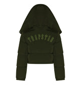 Trapstar Women's Irongate Detachable Hooded Puffer Jacket - Olive