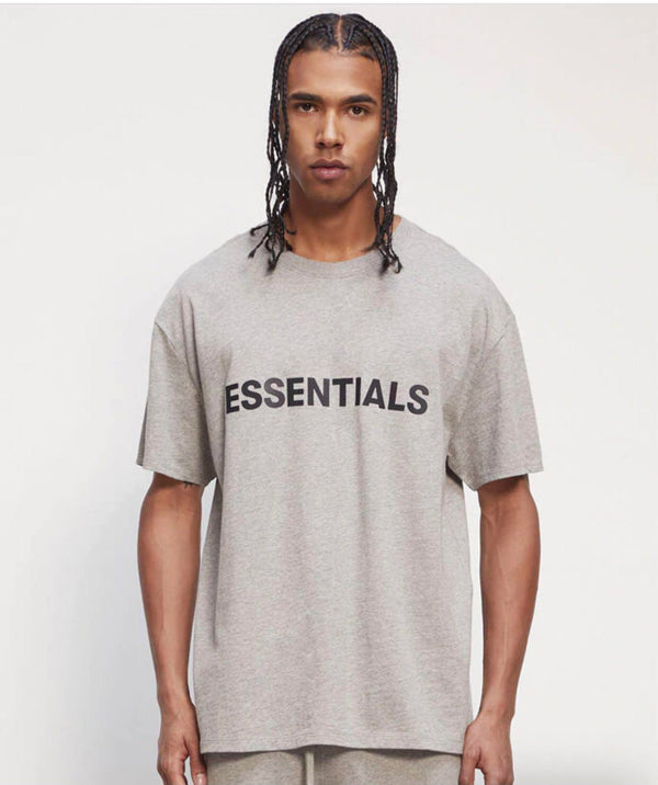 Fear Of God Essentials 3D Heather Grey T-Shirt