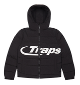 Trapstar Hyperdrive Hooded Puff Puffer - Black/White