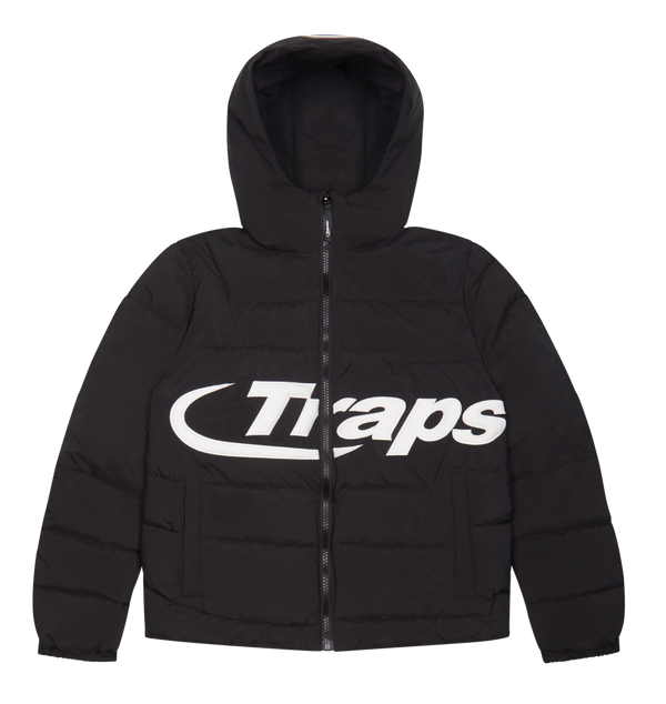 Trapstar Hyperdrive Hooded Puff Puffer - Black/White