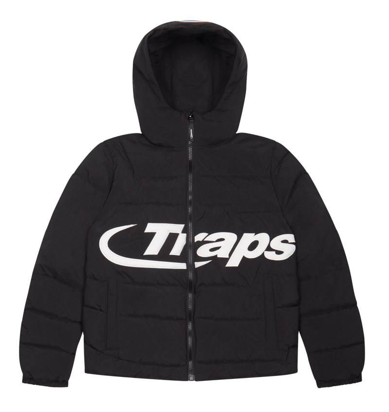 Trapstar Hyperdrive Hooded Puff Puffer - Black/White