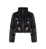 Trapstar Women's Irongate Detachable Hooded Puffer Jacket - Shiny Black