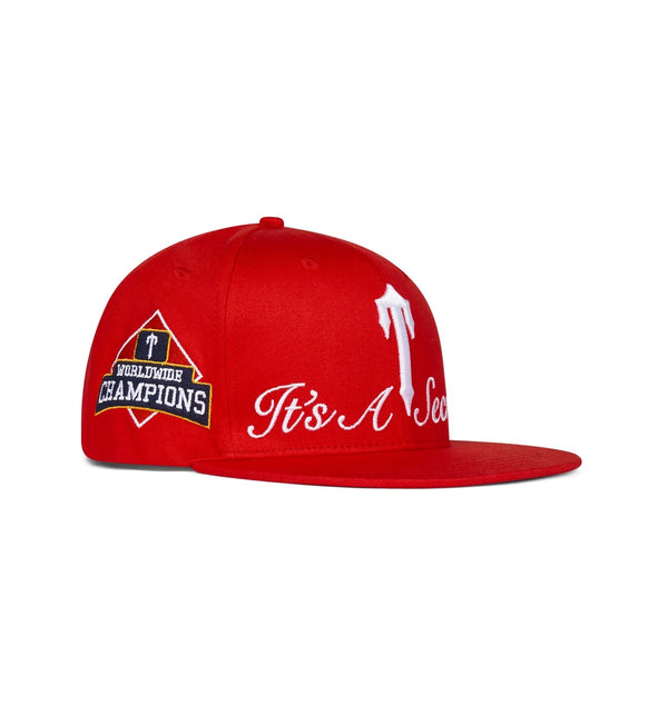 Trapstar Championship Snapback - Red/White