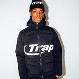 Trapstar Hyperdrive Hooded Puff Puffer - Black/White