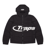 Trapstar Hyperdrive Hooded Puff Puffer - Black/White