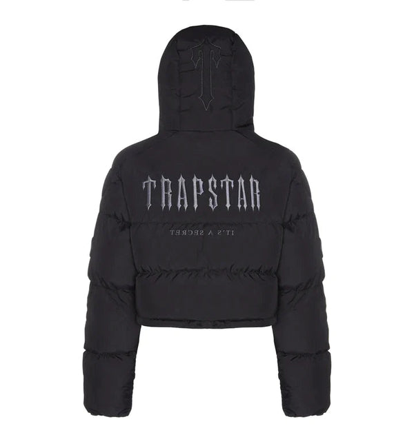 Trapstar Women's Decoded Hooded Puffer Jacket 2022 - Black