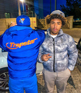 Trapstar Hyperdrive Puffer Jacket - Blue/Orange