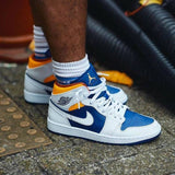 Nike Air Jordan 1 Mid White Lazer Orange