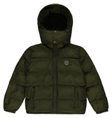 Trapstar Irongate Detachable Hooded Puffer Jacket - Olive