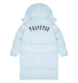 Trapstar Long Irongate Detatchable Hooded Puffer Jacket - Ice Blue