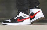 Nike Air Jordan 1 Mid Black Chile Red White