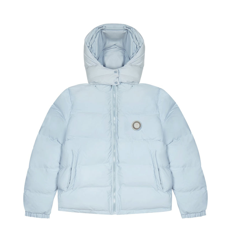 Trapstar Irongate Detatchable Hooded Puffer Jacket - Ice Blue