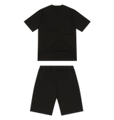 Trapstar Chenille Decoded Short Set - Black/Green