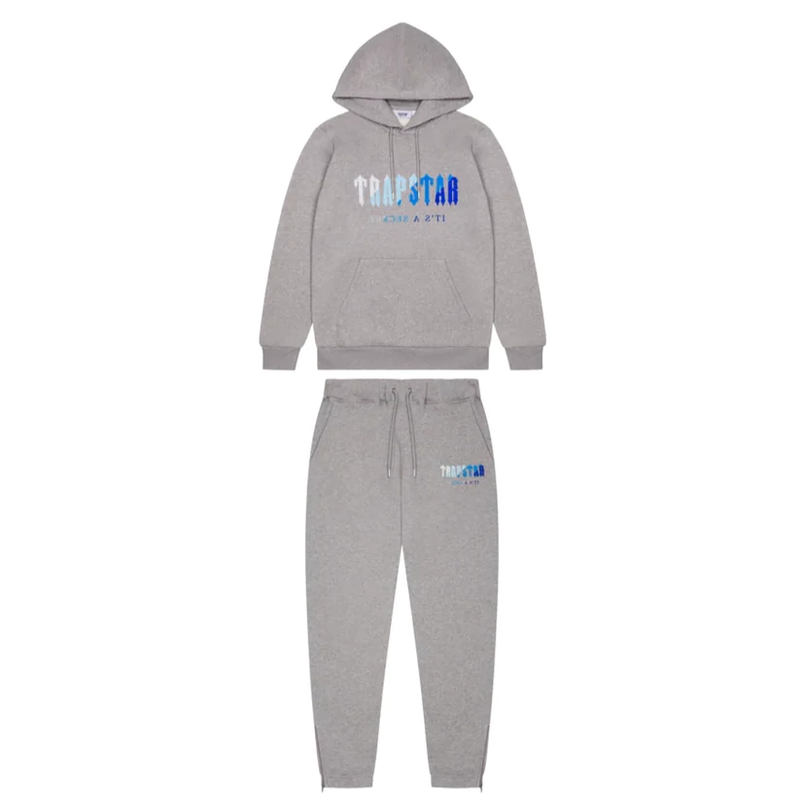 Trapstar Blue/Grey Chenille Decoded Tracksuit