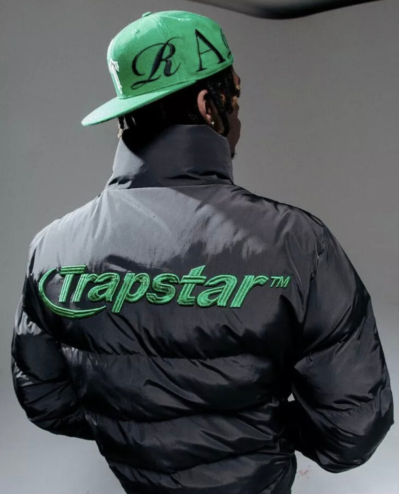 Trapstar Hyperdrive Puffer Jacket - Black/Green