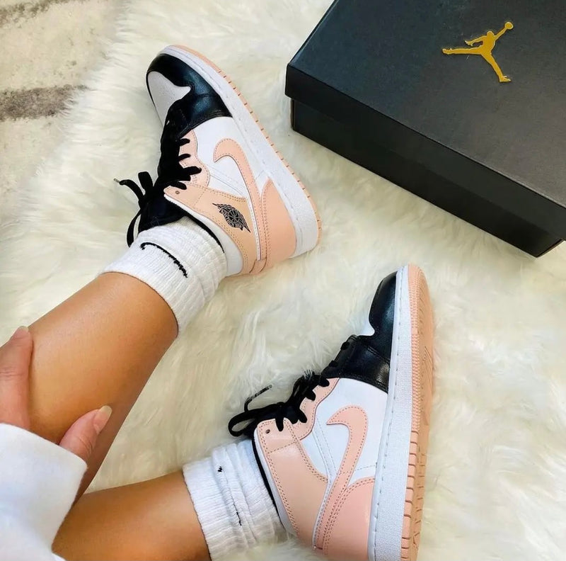 Nike Air Jordan 1 Mid Crimson Tint Toe