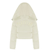 Trapstar Women's Irongate Detachable Hooded Puffer Jacket - Cream