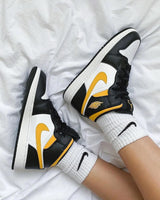 Nike Air Jordan 1 Mid White Pollen Black