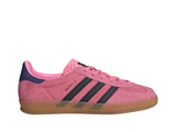 Pink Trainers With Black Stripes And Brown Sole