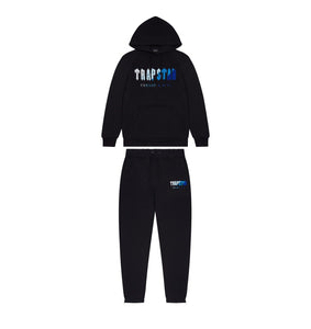 Trapstar Chenille Decoded Hooded Black Tracksuit Ice Edition 2.0